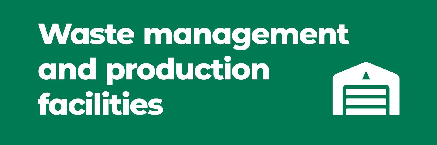 Waste management and production facilities