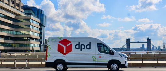 DPD Van with recyclable livery