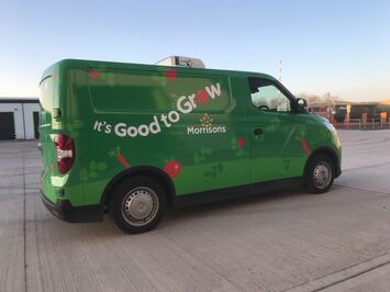 Morrisons Good to Grow van right side