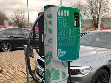Sustainable Branding on Charging Station
