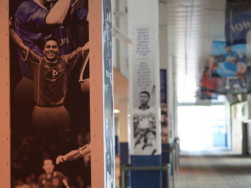 Ipswich Town Pillars of Community stadium wall graphics